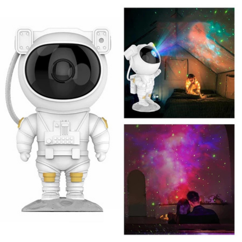 Mini Projetor Astronauta Luz Estelar