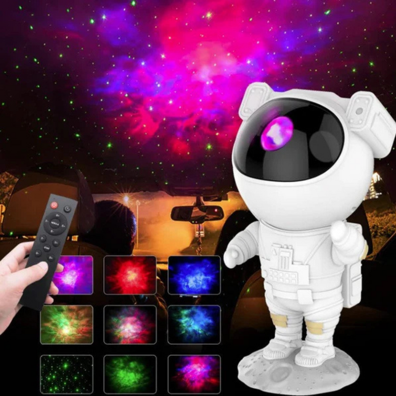 Mini Projetor Astronauta Luz Estelar