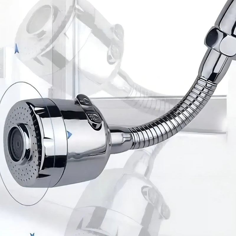 Bico Chuveirinho Arejador Torneira Cozinha 360 Graus 2 Jatos Inox K-063
