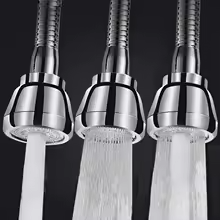Bico Chuveirinho Arejador Torneira Cozinha 360 Graus 2 Jatos Inox K-063